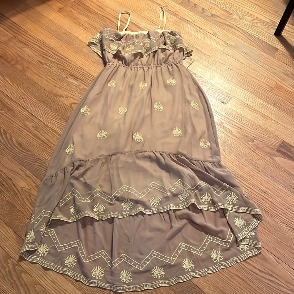 Midi length bi-level sundress